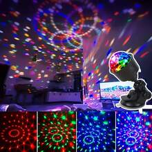 1PC Mini RGB Disco Ball Light USB Powered Sound Activated Stage Light 360° Rotating DJ Party Lamp Music Rhythm Atmosphere Light For Birthday Wedding Karaoke Family Gathering Home Party Decor - Multiple Specifications - View 5