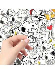 SNOOPY 1 Set/64 Buah Stiker Dekorasi Ponsel, Akun, Desktop Kreatif Kartun Lucu Tahan Air DIY, Hadiah Tahun Baru, Hadiah Hari Valentine, Hadiah Paskah [Gaya Acak] - MultiWarna - View 5