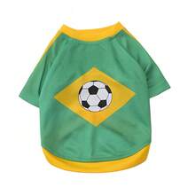 YOKLUN 1pc Pet T-Shirt, Sporty Style, Suitable For Spring/Summer/Autumn Pet Clothing, Cute And Lively, Fit For Cats And Dogs, Can Be Given As Holiday Gift - Green - View 4