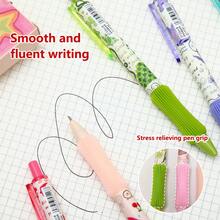 12pcs Colorful Graffiti Neutral Pens Set, High-Quality Patterns, 0.5mm Tip, Silicone Soft Grip For Exam, Office, Signing And Gifts, Smooth Quick-Drying Ink, Back To School - Multicolor - View 4
