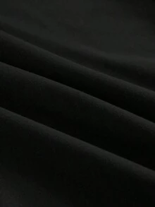 Camisetas casuales de manga corta con cuello redondo y diseño gráfico divertido, versátiles para todas las estaciones, camiseta de moda, estilo holgado para mujer, perfecta para fiestas navideñas y como regalo. Camiseta clásica de algodón grueso de manga corta con estampado gráfico, top casual de manga corta para mujer, camisetas unisex de talla. - Negro - Ver 3