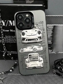 Ốp lưng điện thoại chống rơi mờ với họa tiết xe đua, tương thích với iPhone 11, 12, 13, 14, 15, 16 Pro Max, X, XS, XR, 16E, 15 Plus, Galaxy A03, A05, A05S, A12, A14, A15, A32 4G/5G, A35, A52/A52s 5G, Honor X50i - Nhiều màu - Xem 1