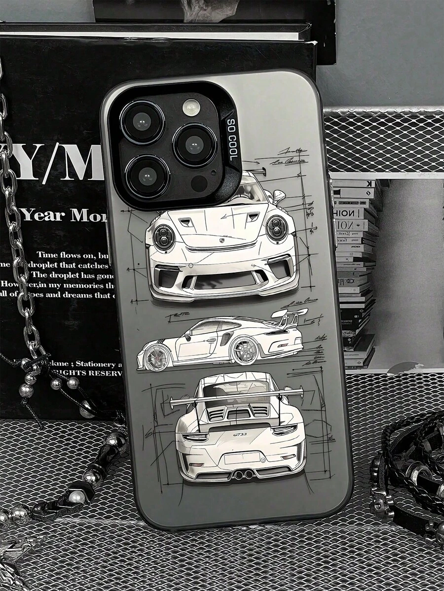 Ốp lưng điện thoại chống rơi mờ với họa tiết xe đua, tương thích với iPhone 11, 12, 13, 14, 15, 16 Pro Max, X, XS, XR, 16E, 15 Plus, Galaxy A03, A05, A05S, A12, A14, A15, A32 4G/5G, A35, A52/A52s 5G, Honor X50i - Nhiều màu - Xem 1