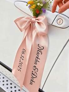 1/5PCS Customized Ribbon Wine Glass Ribbon, Party Champagne Glass Ribbon, Personalized Ribbon Name Tag, Drink Name Tag Card, Ribbon Tableware Placement, Personalized Name Ribbon, Glassware Accessories, Wedding Name Card, Bridal Shower Gift, Bachelorette Party Name Tag, Drink Label, Bow - Multicolor - View 3