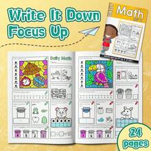 Daily Math Activity Workbook - Comprehensive Practice On Numeric Skills And Calculations, Fun Digit Coloring Pages, Word Problems And Logic Tasks, Clear And Progressive Exercises To Cultivate Number Sense, Focus And Confidence - Daily Math - View 9