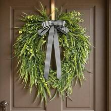Greenery Year Round Wreath For Front Door- Outdoor French Cottage Grapevine Wreath - Mothers Day Gift - All Season Porch Decor - Multicolor - View 1