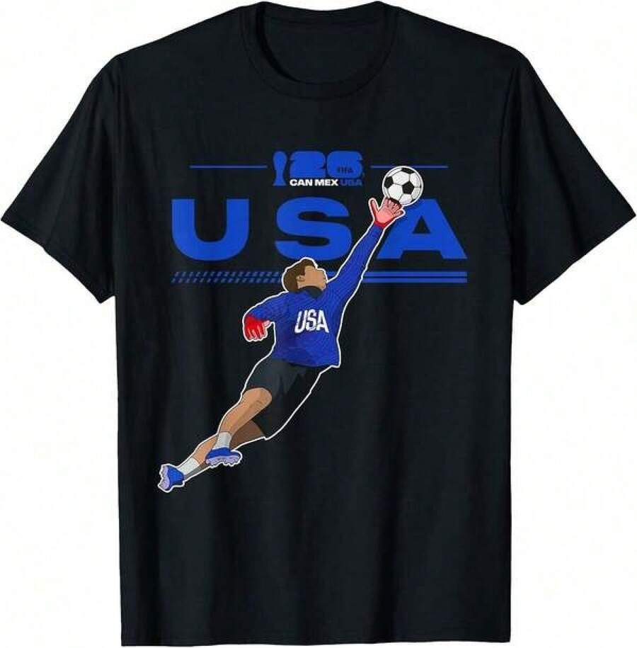 Camiseta de Rescate del Equipo Anfitrión de EE. UU. para la Copa Mundial 2026, Camiseta Unisex - Negro - Ver 1