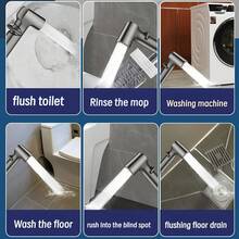 Đầu vòi xịt vệ sinh rảnh tay có thể điều chỉnh, vòi xịt vệ sinh phòng tắm tiện dụng, vòi xịt nước áp lực cao, vòi xịt vệ sinh bằng nhựa ABS. - súng phun sơn - Xem 6