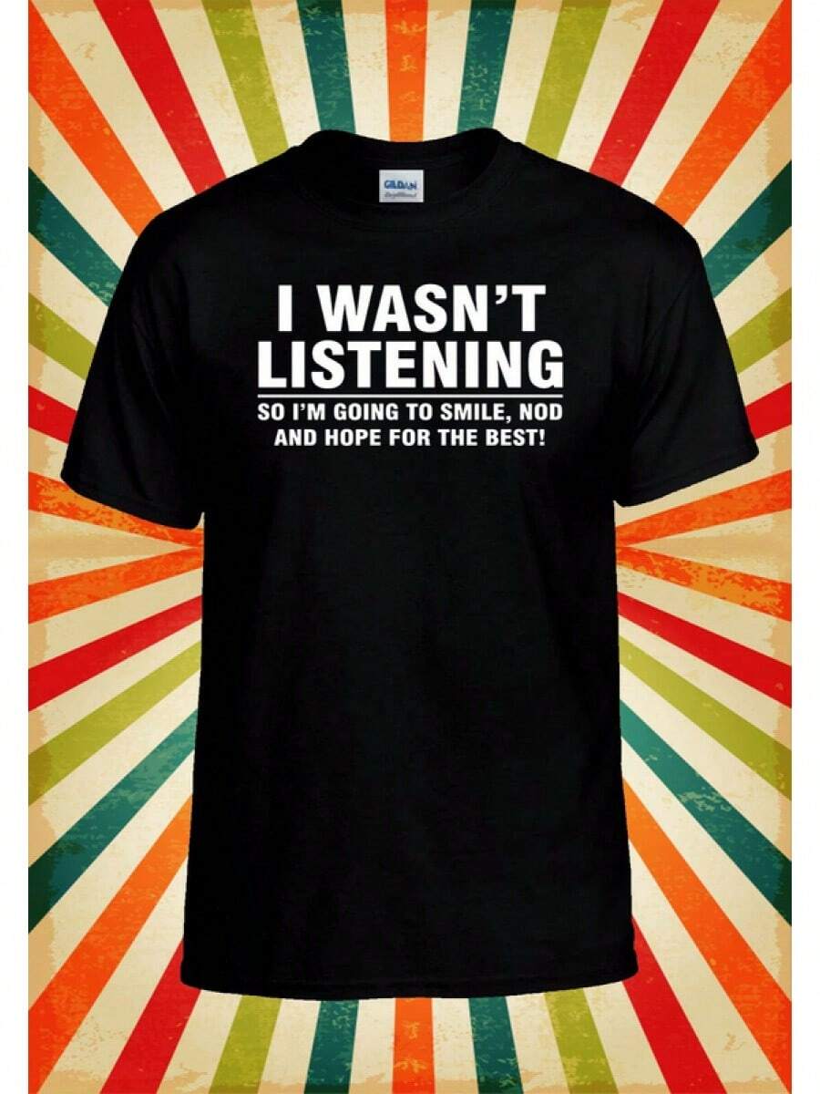 It Wasn't&#Funny And Sarcastic Unisex Sleeveless T-Shirt For Men And Women, Fashion T-Shirt 2254, Comfortable And Modern T-Shirts - 黑色 - 查看 1