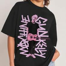 Camisetas de los 90, camisetas, fans, camisetas de rap, raperos, hip-hop, regalos para ella, ropa urbana camisas de mujer sudaderas para mujer sueter blusa casual mujer verano vestidos de graduación - Negro - Ver 6