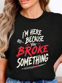 Camiseta Divertida de Latina, Camiseta de Advertencia para Latina con Actitud, Camiseta de Latina, Camiseta de Puerto Rico, Regalo para Puerto Rico, Camiseta de Puerto Rico. Camiseta de una pieza de manga corta con cuello barco y color sólido para mujer, adecuada para el verano, se combina con camisas estampadas, blusas de mujer y camisetas estampadas de manga corta. Ropa de Mujer - Negro 8 - Ver 7