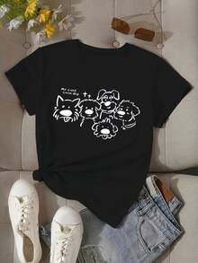 A Group Of Dogs Wearing Blouses For Women - Black - View 8