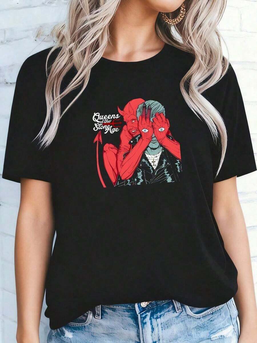 1 Piece T-Shirt QUEENS GIRL NY NEW YORK Funny City Home Roots Gift 180g 100% Cotton - Black 1 - View 1