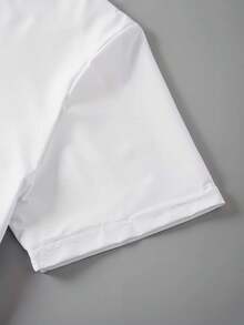 1 Piece Of Women's Summer T-Shirt, Short Sleeve And Printed, Modern And Casual, Machine Washable, Comfortable Fit, 2D Flat Print, 180g, 100% Cotton. - 白色_09 - 查看 5