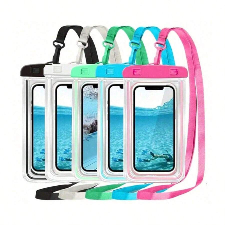 1PC Universal Waterproof Phone Pouch, Waterproof Phone Case, Compatible With IPhone 17/16/15/14 Pro Max/XS Plus, Compatible With Samsung Galaxy S22/S23 Phones (Up To 7.0 Inches), 3D Phone Dry Bag, Compatible With Various Phone