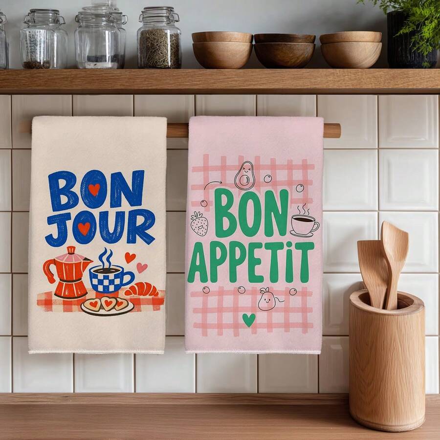 Bộ 2 khăn lau bếp in hình thực phẩm, kích thước 40*60cm, siêu mềm, làm từ sợi microfiber, thích hợp dùng lau bát đĩa, khăn tay, trang trí nhà bếp và nhà cửa, quà tặng tân gia, phù hợp cho nhà bếp và phòng tắm, tuyệt vời cho các bà nội trợ và các buổi họp mặt gia đình, giá cả phải chăng, vật dụng thiết yếu trong gia đình. - Nhiều màu - Xem 1