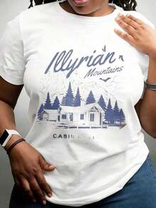 Illyrian Mountains Cabin Retreat 220g Adecuada para Ropa Deportiva Casual - Estilo Urbano Vintage Unisex Camiseta de Manga Corta de Algodón 100% Algodón - Blanco - Ver 7