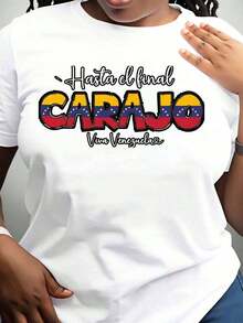 Hasta El Final Carajo Viva Venuzuelassss Venuzuelassss Camiseta Patriótica para Mujeres y Hombres, Ropa de Orgullo Nacional, Regalo para el Día de la Independencia de Venuzuelassss, 220g - Camiseta Unisex de Estilo Vintage Urbano, Holgada, de Algodón, Manga Corta, Cuello Redondo, 100% Algodón - Blanco - Ver 3
