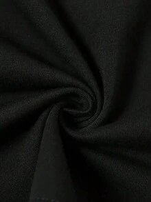 Camiseta de manga corta de verano para mujer - Diseño deportivo casual estampado y a la moda, de doble uso, suave y con caída fluida, adecuada para uso diario, oficina, escuela, vacaciones, camping, de estilo versátil, que hace que tu verano sea más vibrante y colorido. - Negro - Ver 6