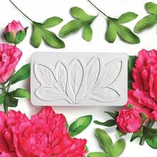 Succulent, Flower Heart, Leaves And Snapdragon Silicone Mold, Calla Lily Mold, Fondant Cake Decorating Mold, Reusable Kitchen Baking Tool For Wedding, Birthday Party - Light Grey - View 16