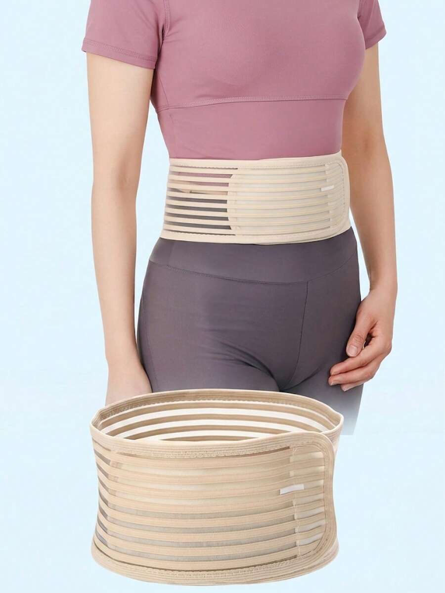 4pcs Adjustable Waist Support Belt, Made Of Elastic Spandex Material, Suitable For Yoga, Fitness, Pilates And Other Sports. Hand Washable Design With Hook And Loop Closure, No Electric Stretcher Needed. - Multicolor - View 1