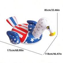 White Swan Inflatable Float And Eagle Inflatable Float, Beach And Pool Resting Seat For Summer Water Fun - White - View 6