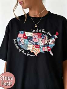 Camiseta Cristiana Americana, Camiseta del 4 de Julio, Camiseta con Versículo Bíblico, Camiseta de EE. UU., Camiseta de América, Camiseta USA - Negro - Ver 7