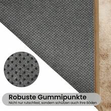 Sour Lemon Deep Pile Carpet Gray Carpet Living Room 120x160 Washable Anti-Slip Extra Large Carpets Bedroom Fluffy Modern Carpets Mat Carpets For Bedroom Room - Màu Khaki - Xem 4