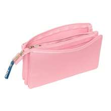 | Rectangular Pencil Case El Pulpo With Elastic Back Strap School Organizer With 1 Compartment And Zipper, Compatible With Notebook Or Folder, Navy, Official License, Back To School - Triple - Rosa (1) - View 4