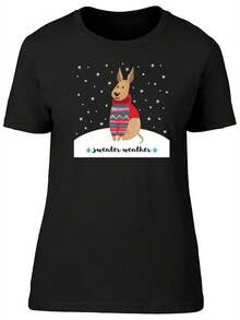 Suéter de invierno con diseño de perro lindo para mujer -Imagen de Shutterstock, Talla XX-Large para mujer - Negro - Ver 5