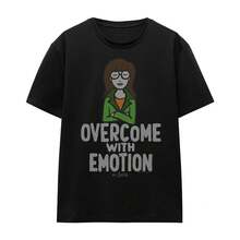 Camiseta para mujer con cita de MTV Daria, tallas S-2XL, camisetas de moda negras, camisetas cómodas y transpirables. - Negro - Ver 3