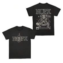 2026 Nuevo Álbum de la Banda Punk NOFX, Camiseta de Manga Corta Holgada Estilo Rock Red Shark Rabbit para Hombre y Mujer - Negro - Ver 1