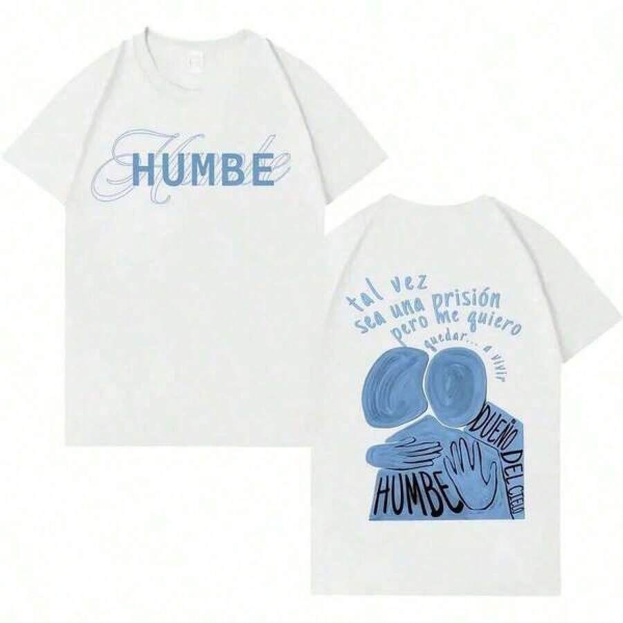 Camisetas Estéticas para Hombre y Mujer con Estampado de Humbe, Cantante del Dueno Del Cielo,-Rendy Tops 2026 - Negro - Ver 1