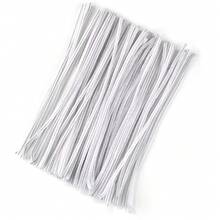 Set Of Rotating Rod Pieces, DIY Materials, Children's Toys, Plush Rods, Rotating Rods, Chenille Flower Stems, Creative Strips, Handmade Educational Materials. - White - View 1