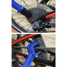 1pc/3pcs Bicycle Chain Cleaning Brush, Double-Sided Triple Bristle Head, Mountain Bike Motorcycle Chain Derusting Tool, Multi-Color Options - Multicolor - View 6