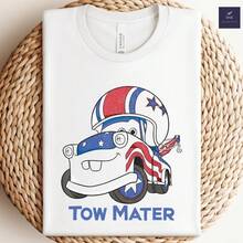 Tow Mater Shirt, Disney Cars Shirt, Lightening McQueen Tee, Sally Carrera Shirt,  Tee, Guido And Luigi Shirt, Cruz Ramirez --Disneys Disneyland Paris The Magic Kingdom Disneyesque B6Holiday Gifts Valentine's Day Gifts Earth Day Gifts Oktoberfest Gifts Summer Bank Holiday Gifts - White - View 1