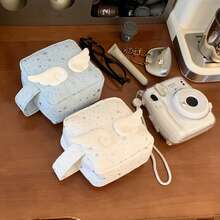 新款相机包、星形化妆包、可爱卫生巾收纳包，轻便易携，配有提手、翅膀和星星图案，可收纳口红、卫生巾、化妆海绵、睫毛夹、口袋镜、祛痘贴等，适合日常出行、旅行、度假必备。 - 彩色 - 查看 6