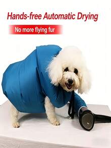 Semi-Enclosed Pet Drying Bag, Many Buyers Report That It Is Very Practical And Really Shortens The Drying Time. Hands-Free, Anti-Hair Flying Dog Grooming Dryer, Universal For Small And Large Dogs, Dog Drying Clothes - Multicolor - View 6