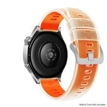 22mm 透明雙色矽膠錶帶,相容於 Galaxy Watch S4 S3 S2 S1 Active/Mi Watch 2 Pro/Color 1 2 智慧手錶錶帶 - 22mm - 查看 17