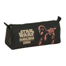 Safta Star Wars | Astuccio Rettangolare The Mandalorian & Grogu per Bambini e Bambine, 1 Scomparto con Cerniera e Fascia Elastica per Fissare a Quaderno o Cartella, Ritorno a Scuola, Ideale per la Scuola - Standard - Visualizzare 1