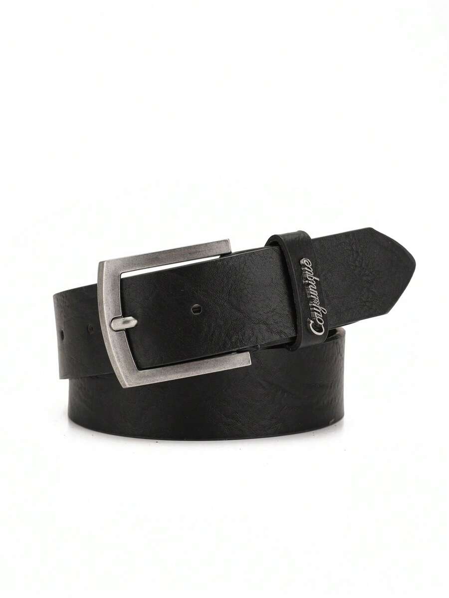 1pc Unisex Business Buckle PU Leather Belt, Suitable For Workplace Or Gift - BH1102 - View 1