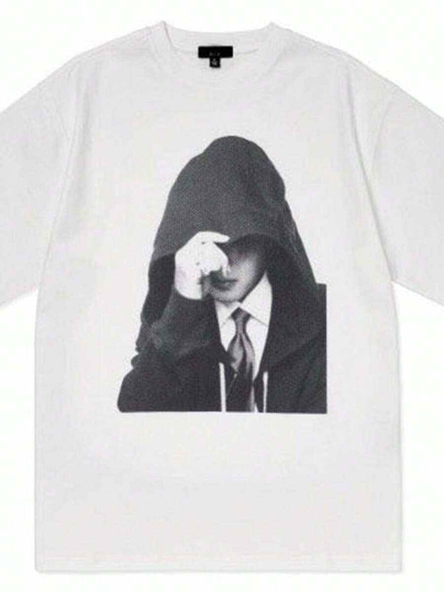 Vintage Bangtan Shirt, Retro Black & White Aesthetic Shirts,blusas para mujer,blusas elegantes dama - Blanco - Ver 1