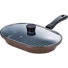 gjghjWahei freiz pan grill pan grilled fish steak Chef Marrone 22×32 cm for gas stove with lid diamond coating MM-9541fgdfhgfhb - 写真通り - チェックする 7