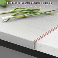 CINEYO 1PC Thickened Large Stainless Steel Cutting Board, Serving Board, Edge-Trimmed Cutting Board | Simple Silver Rectangular Shape, Easy To Clean, Anti-Slip, Suitable For Kitchen Cooking, Family Gatherings, Outdoor Camping, Kitchen Accessories - Silver - View 8