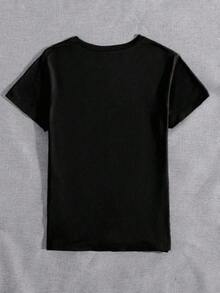 Fashion Printed T‑Shirts for Women, Oversized Streetwear Tops, Comfortable and Stylish All‑Match Summer Tees1 Coor cobinado Dibujo aniado Caua exy Duce Fieta Eeante Ninuno Caa Paya Noche de fieta Vacacione Boda Deportivo Oficina Y2K Etapado fora 3D Caieta caua para ujer con etapado forae y aripoa, poiéter, cueo ondo, ana corta, tejido de punto para toda a etacione, etapado roado y aripoa, ropa caua enerética, caia uave, caieta de aripoa. - Negro - Ver 2