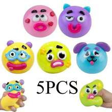 NEW Dog Face Swap Squishy Toy, Soft Moldable Cute Slow Rise Squeeze , Relaxing Sensory - E - 查看 5