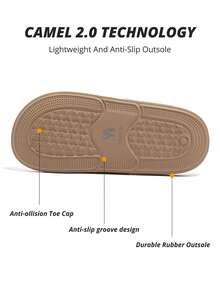 CAMEL CROWN Women's Durable, Lightweight And Comfortable Casual Birkenstocks Sandals For Summer Outdoor Wear - Beige/white - View 2