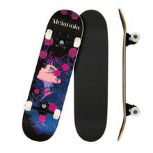 Complete Urban Maple 7-Layer Metanoia Skateboard + Stickers - Black - View 1