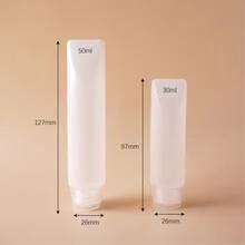 5个装防漏翻盖挤压瓶,单手即可操作 - 可重复使用的旅行装洗发水、乳液、护发素瓶 - 小巧便携,适合健身房、沙龙、居家、露营(无需工具即可打开瓶盖)。30/50毫升翻盖管状乳液分装瓶,适用于护手霜、洗面奶、洗发水、沐浴露等旅行装产品。可重复灌装的瓶子和储物罐。收纳整理,家居生活用品。 - 彩色 - 查看 9