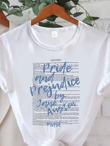 Camiseta de Moda Urbana con Estampados de , Diseño Atractivo, Material Suave y Cómodo, Alta Calidad para Regalos de Navidad, Halloween y Acción de Gracias - Blanco - Ver 1